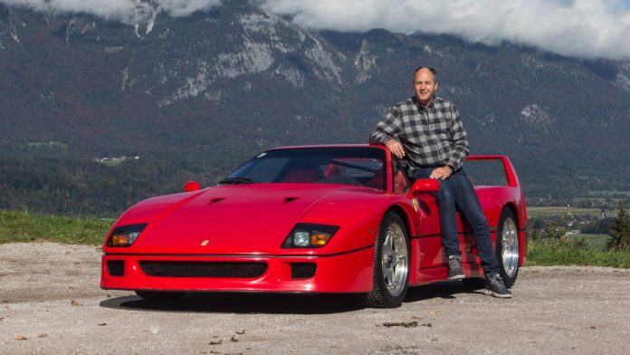 Gerhard Berger's Ferrari F40 at auction