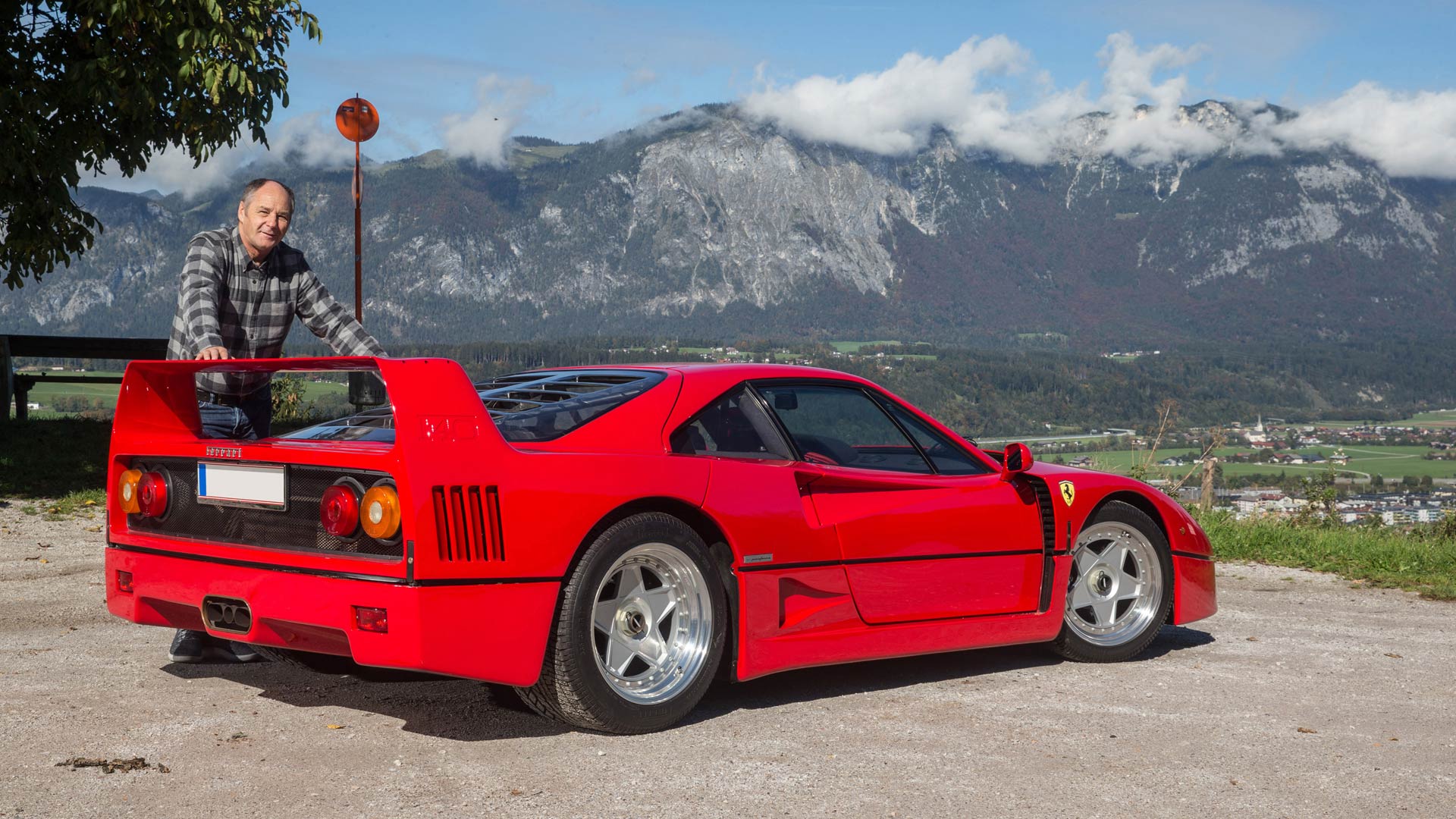 Gerhard Berger's Ferrari F40 at auction